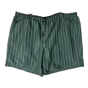 DSG Mens 6 inch Rec Short XL Green Striped Relaxed Fit Outdoor Summer NWT Active
